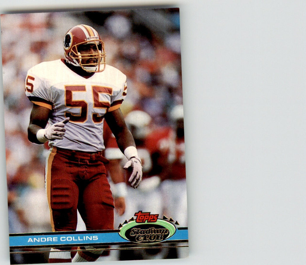 1991 Stadium Club Andre Collins . Washington Redskins #4