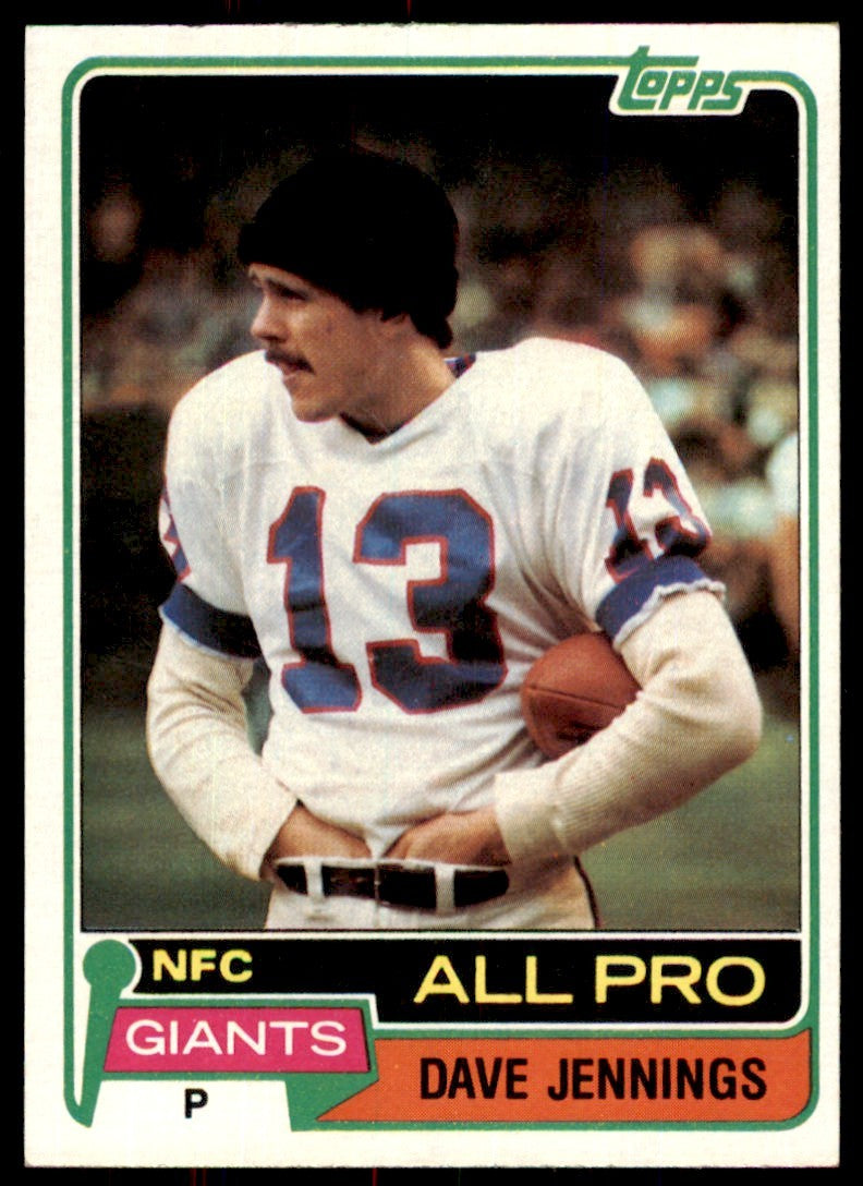 1981 TOPPS_ DAVE JENNINGS NEW YORK GIANTS #110