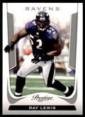 2011 Panini Prestige. Ray Lewis Football Cards #16