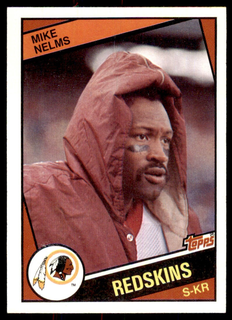 1981 TOPPS_ MIKE NELMS WASHINGTON REDSKINS #387