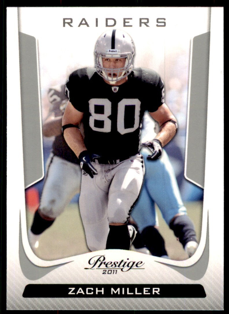 2011 Panini Prestige Zach Miller A Football Cards #147