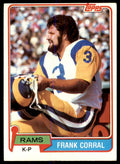 1981 TOPPS: FRANK CORRAL LOS ANGELES RAMS #45