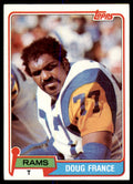 1981 TOPPS: DOUG FRANCE. LOS ANGELES RAMS #466