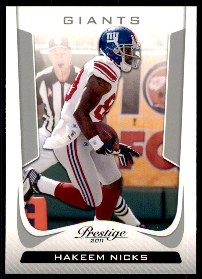 2011 Panini Prestige Hakeem Nicks Football Cards #131