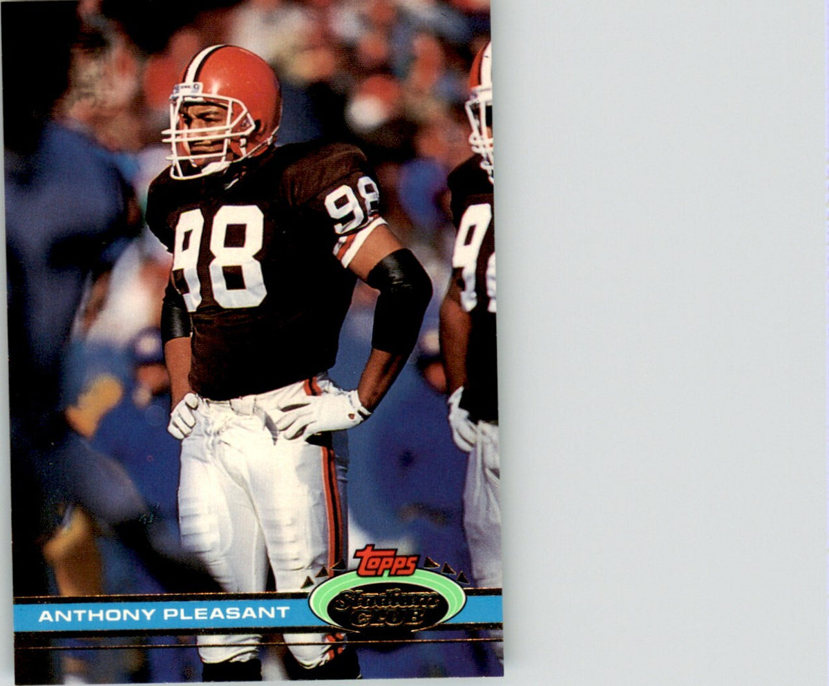 1991 Stadium Club Anthony Pleasant . Cleveland Browns #282