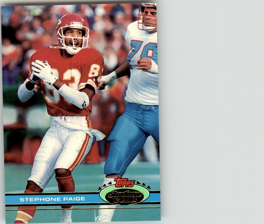 1991 Stadium Club Stephone Paige . Kansas City Chiefs #303