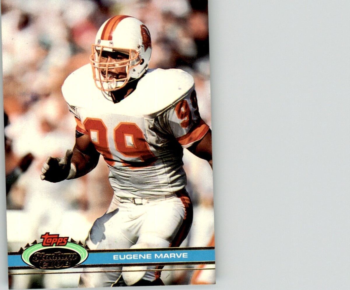 1991 Stadium Club Eugene Marve . Tampa Bay Buccaneers #307