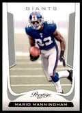 2011 Panini Prestige Mario Manningham Football Cards #133