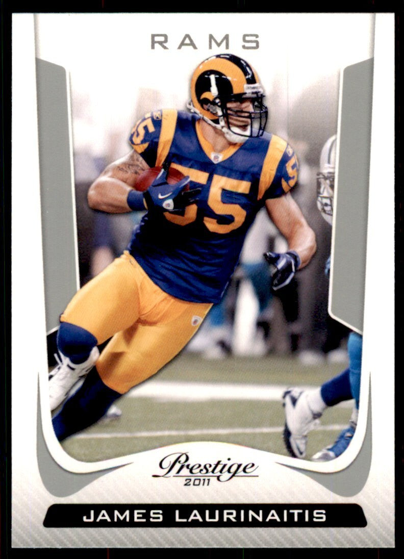 2011 Panini Prestige James Laurinaitis A Football Cards #181