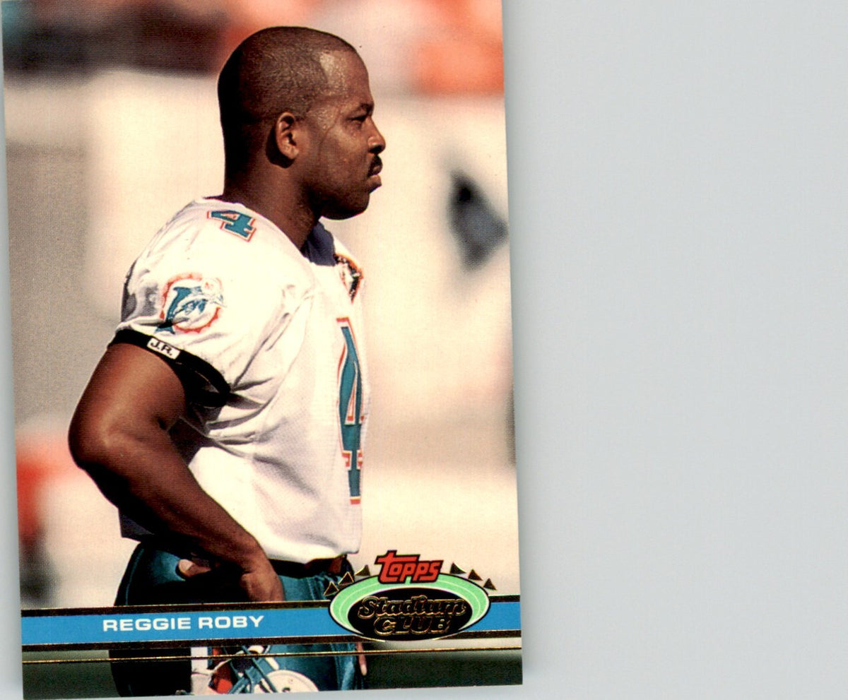 1991 Stadium Club Reggie Roby . Miami Dolphins #239