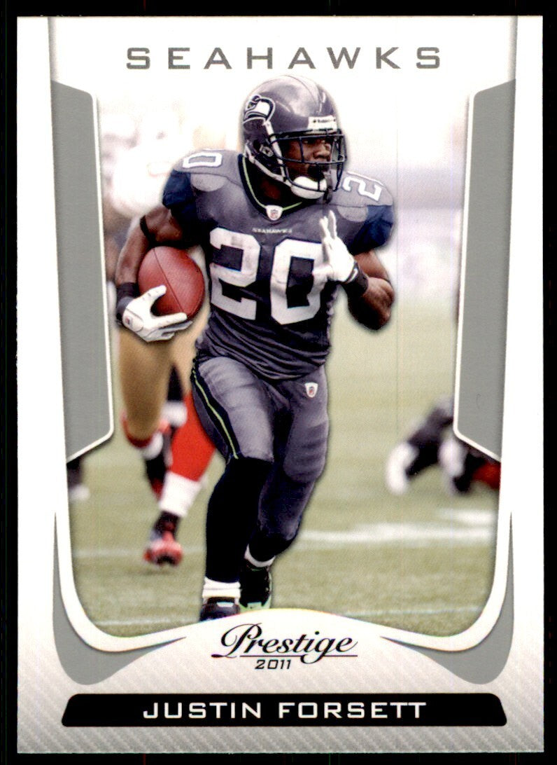 2011 Panini Prestige Justin Forsett Football Cards #174