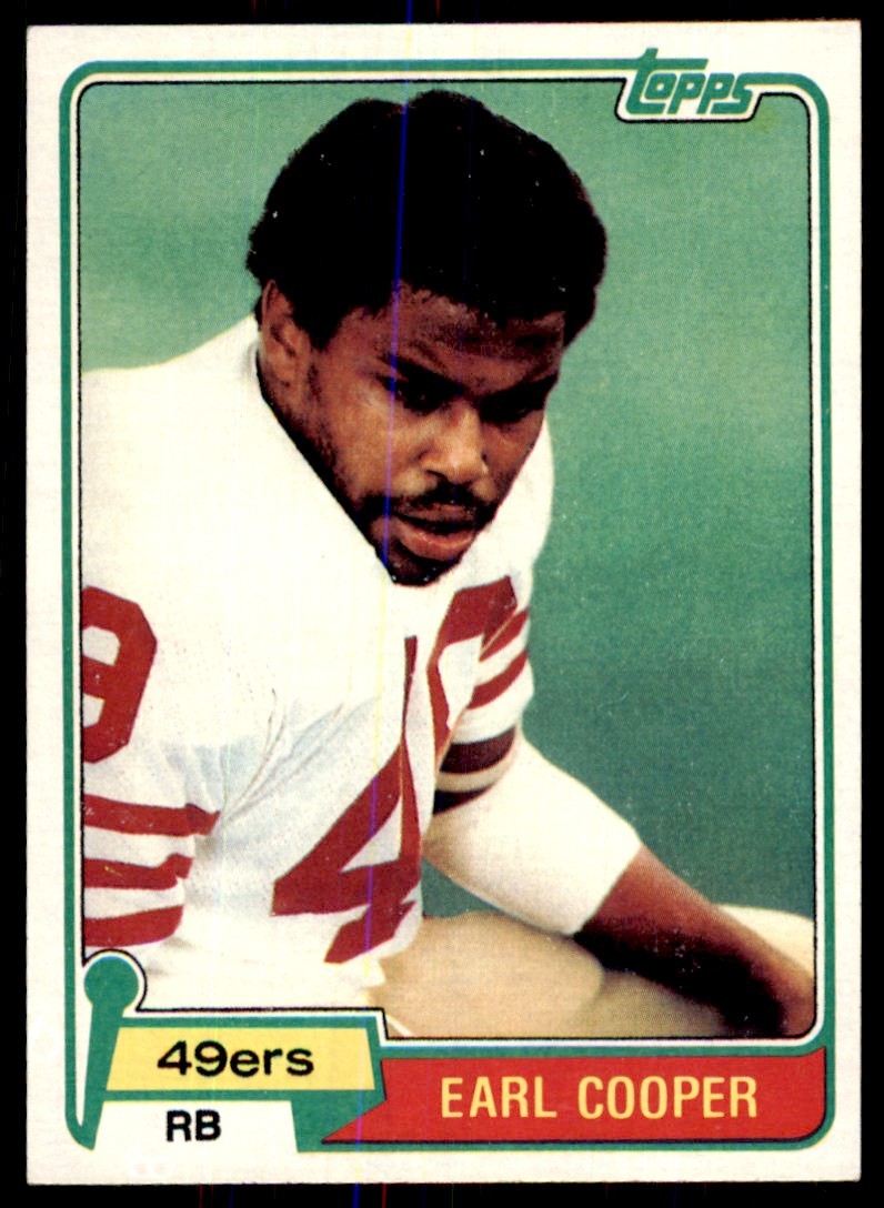 1981 TOPPS: EARL COOPER. SAN FRANCISCO 49ERS #75