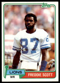 1981 TOPPS' FREDDIE SCOTT DETROIT LIONS #463