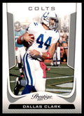 2011 Panini Prestige Dallas Clark Football Cards #84