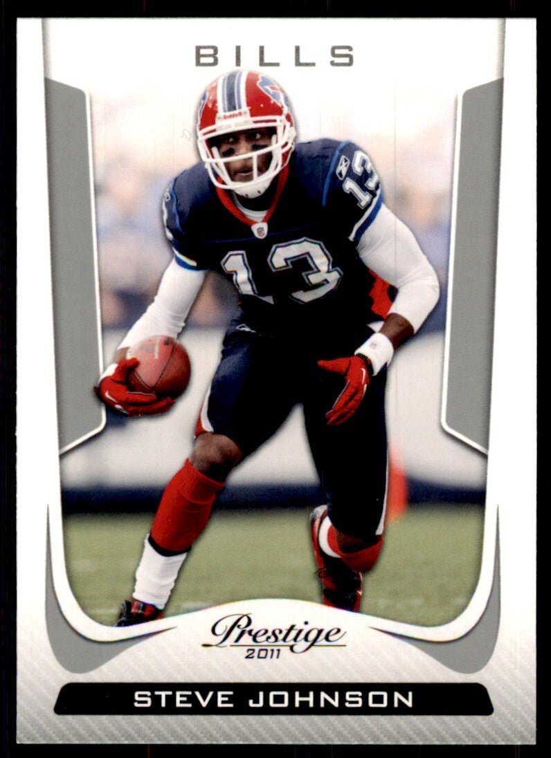 2011 Panini Prestige Steve Johnson Football Cards #25