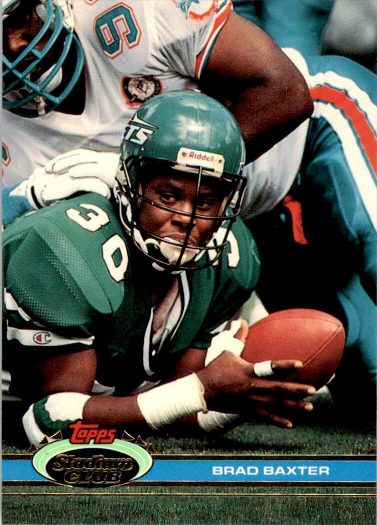 1991 Stadium Club Brad Baxter . New York Jets #377