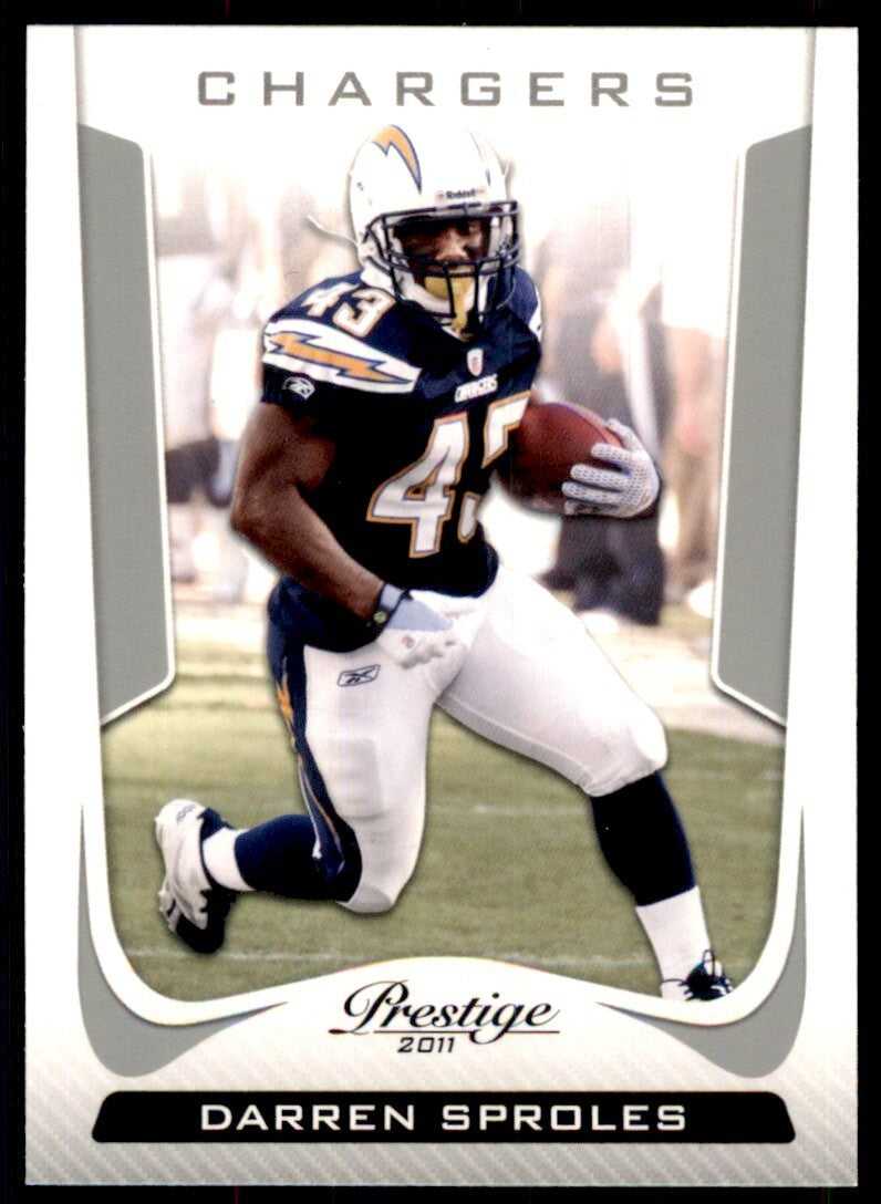 2011 Panini Prestige Darren Sproles A Football Cards #162
