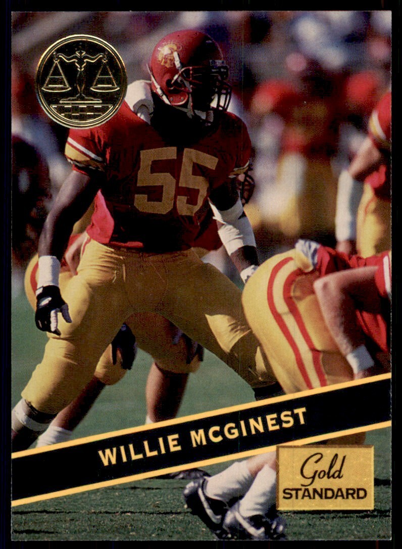 1994 Signature Rookies Willie Mcginest Football Cards #43