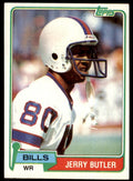 1981 TOPPS! JERRY BUTLER BUFFALO BILLS #521