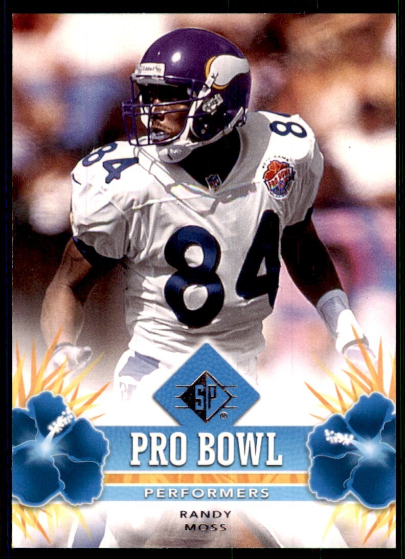 2008 SP Authentic Football Card Randy Moss Pro Bowl Performers #PBP-34