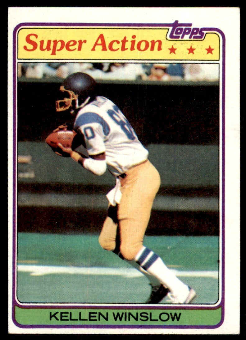 1981 *TOPPS KELLEN WINSLOW SAN DIEGO CHARGERS #524