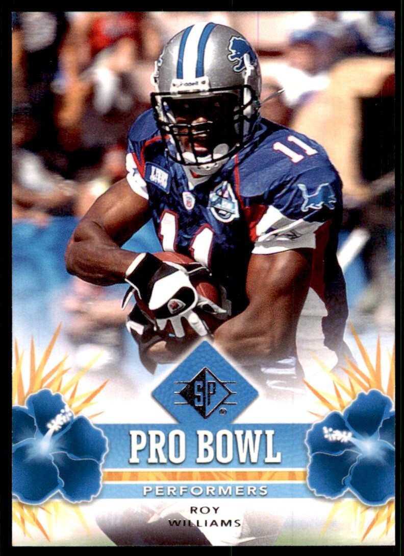 2008 SP Authentic Football Card Roy Williams WR Detroit Lions #PBP-24