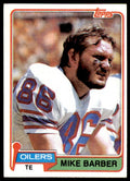 1981 *TOPPS MIKE BARBER HOUSTON OILERS #99