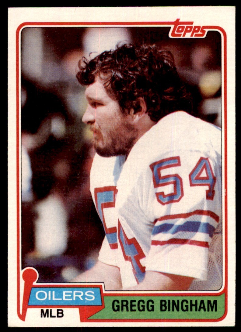 1981 *TOPPS GREGG BINGHAM HOUSTON OILERS #79