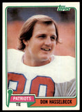 1981 *TOPPS DON HASSELBECK- NEW ENGLAND PATRIOTS #159