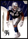 2008 SP Authentic Football Card DeMarcus Ware Dallas Cowboys #52