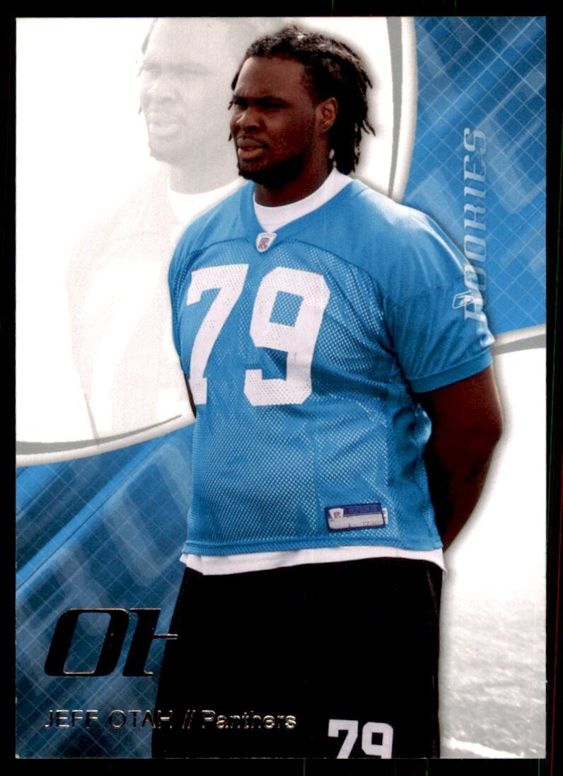 2008 SP Authentic Football Card Jeff Otah Rookie Carolina Panthers #120