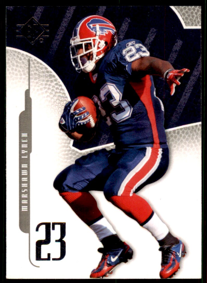 2008 SP Authentic Football Card Marshawn Lynch Buffalo Bills #1