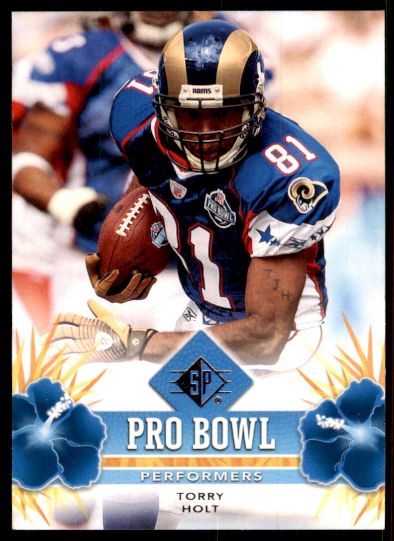 2008 SP Authentic Football Card Torry Holt St. Louis Rams #PBP-44