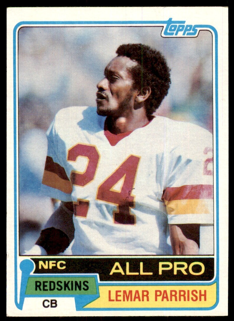 1981 *TOPPS LEMAR PARRISH. WASHINGTON REDSKINS #210