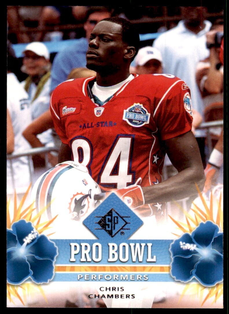 2008 SP Authentic Football Card Chris Chambers B San Diego Chargers #PBP-12