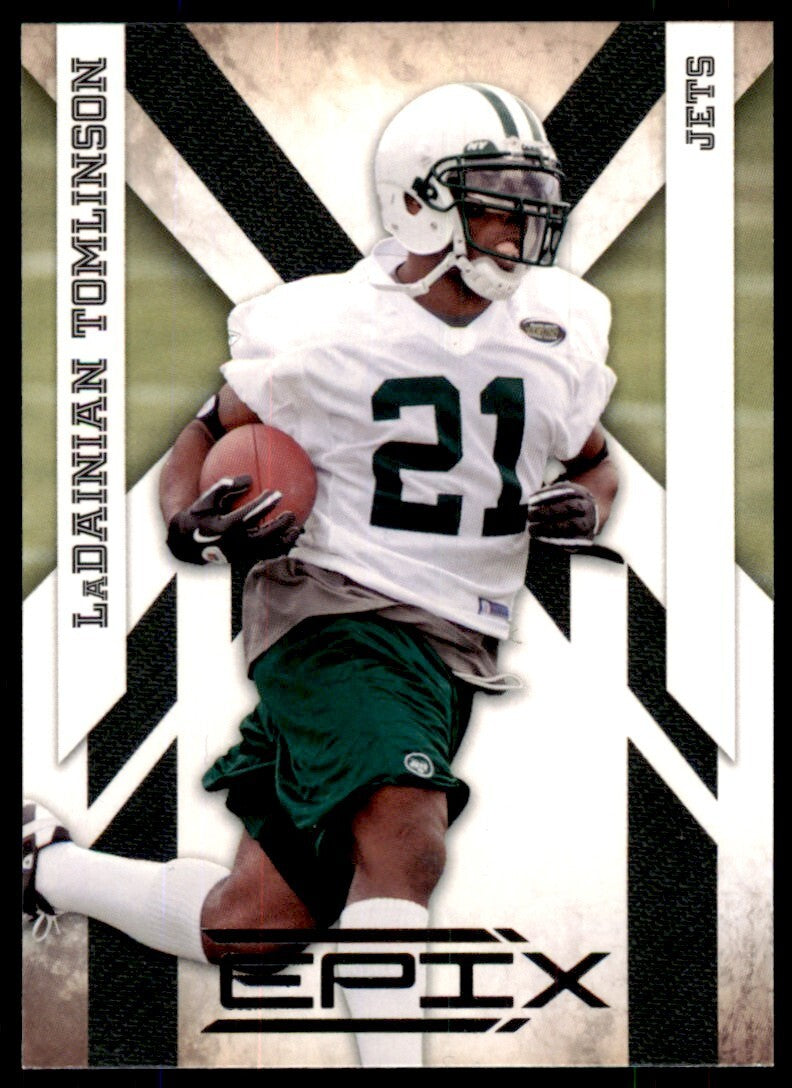 2010 Panini Epix Football Card LaDainian Tomlinson New York Jets #67