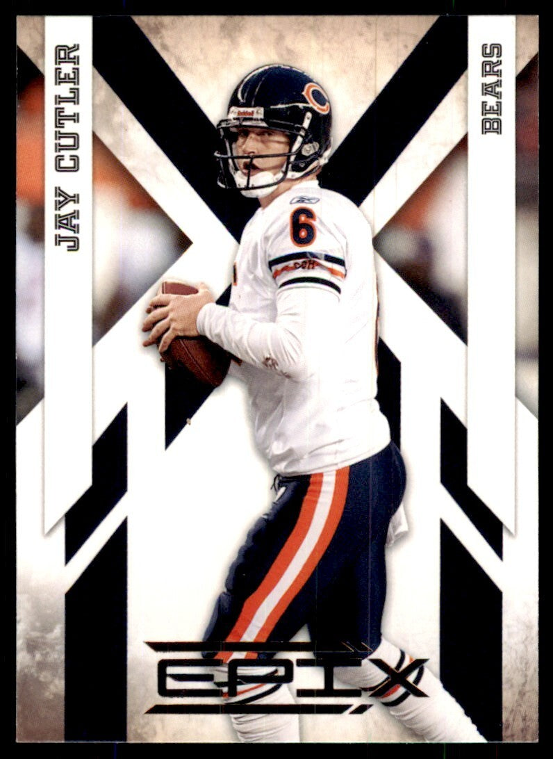 2010 Panini Epix Football Card Jay Cutler Chicago Bears #17