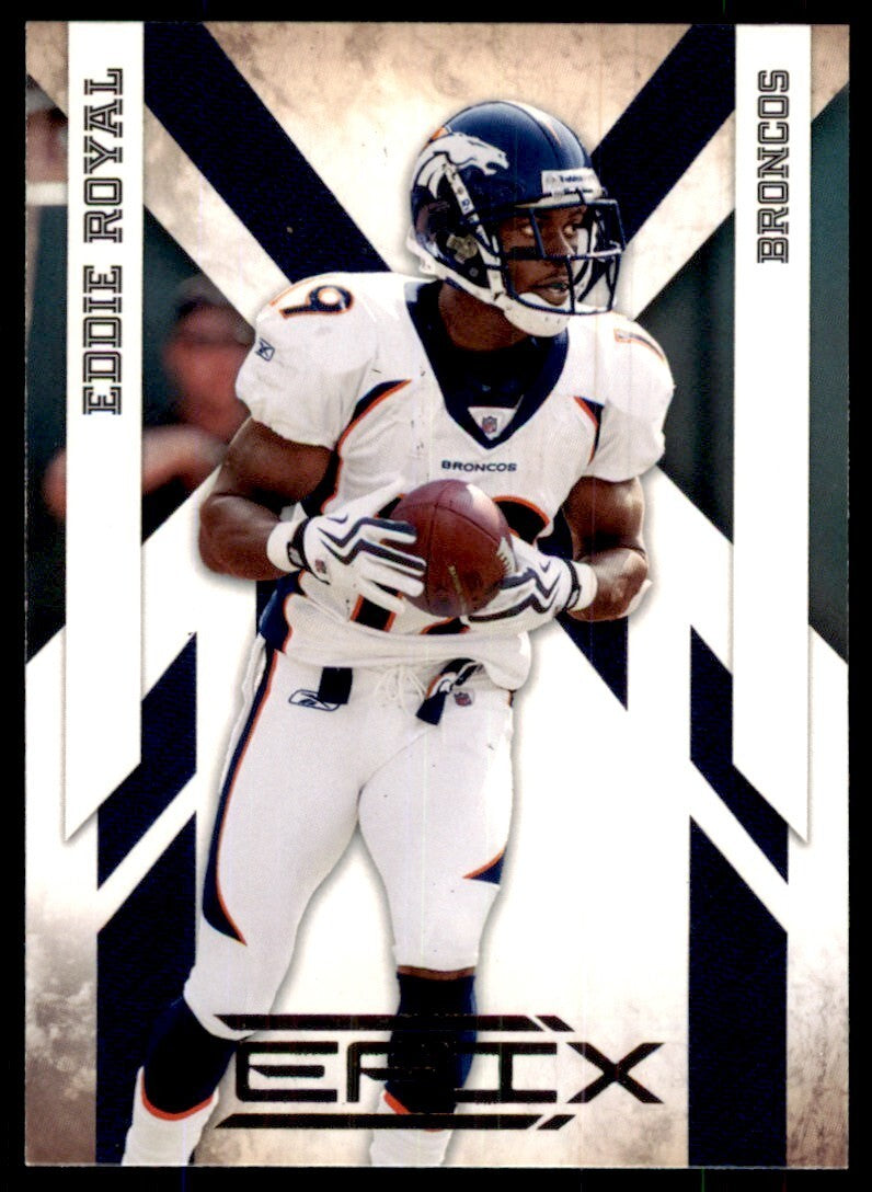 2010 Panini Epix Football Card Eddie Royal Denver Broncos #29
