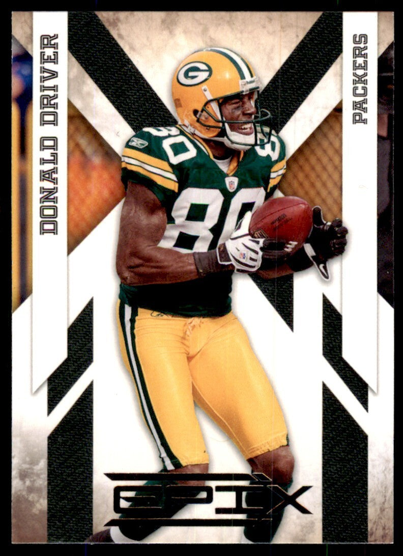 2010 Panini Epix Football Card Donald Driver Green Bay Packers #36