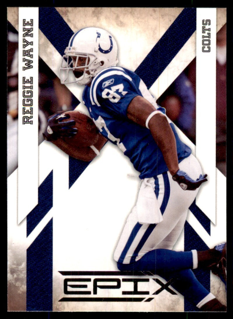 2010 Panini Epix Football Card Reggie Wayne Indianapolis Colts #44