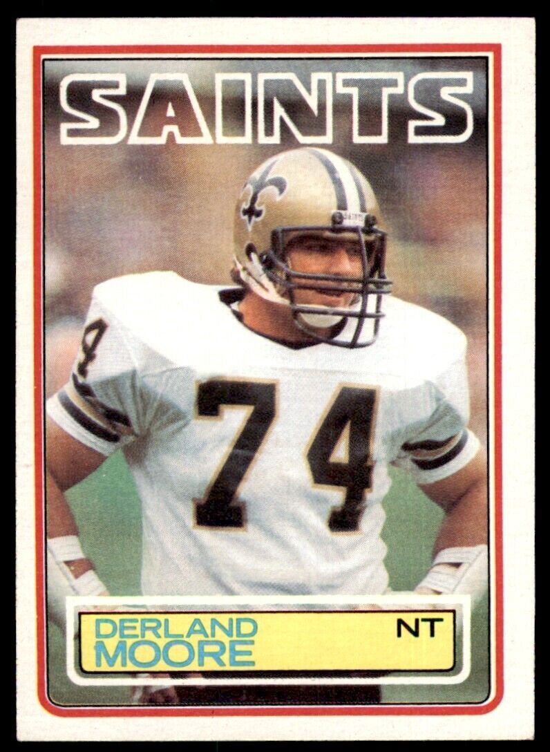 1983 TOPPS DERLAND MOORE NEW ORLEANS SAINTS #116