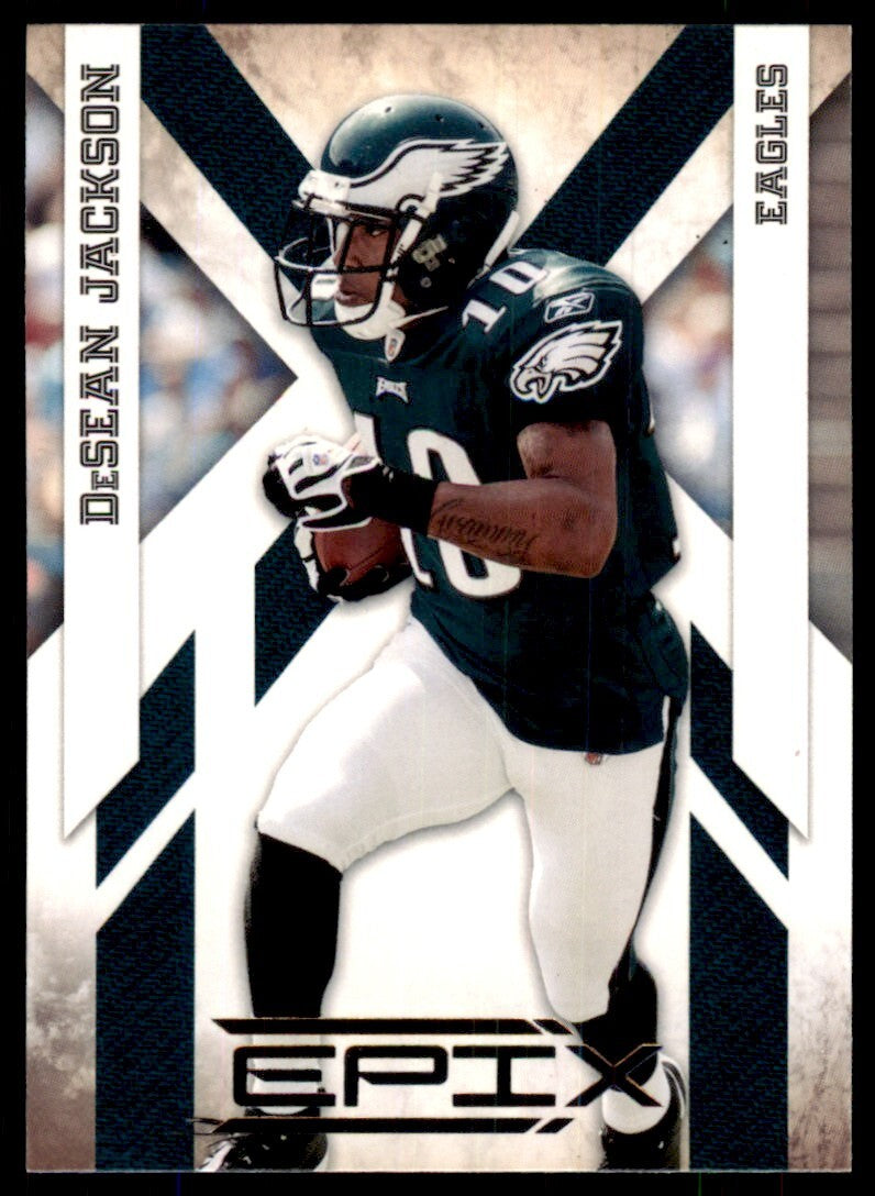 2010 Panini Epix Football Card DeSean Jackson Philadelphia Eagles #73