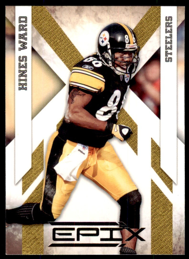 2010 Panini Epix Football Card Hines Ward Pittsburgh Steelers #77