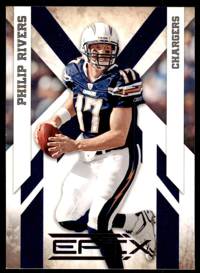 2010 Panini Epix Football Card Philip Rivers San Diego Chargers #81