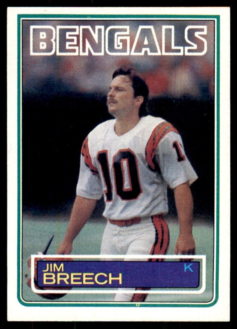 1983 TOPPS+ JIM BREECH. CINCINNATI BENGALS #233