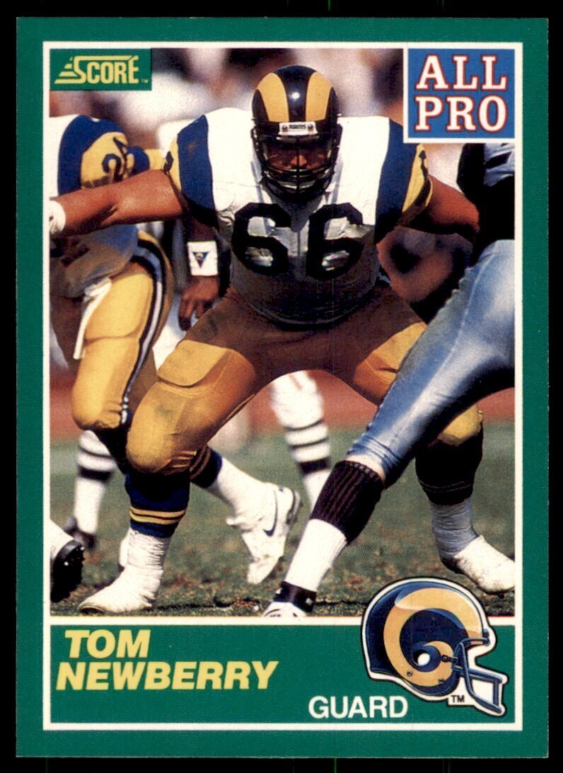 1989 Score Tom Newberry Football Cards #302