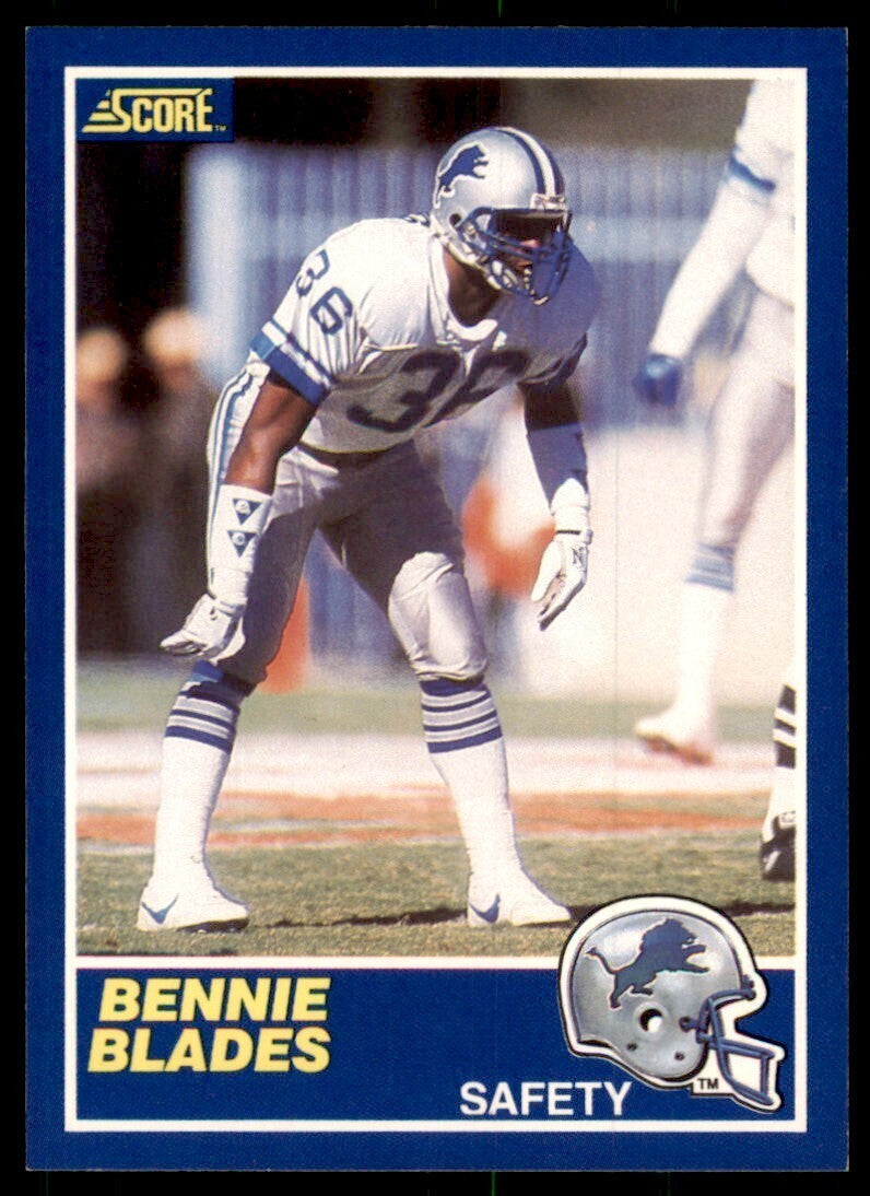 1989 Score Bennie Blades Football Cards #57