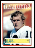 1983 TOPPS/ CHRIS BAHR: LOS ANGELES RAIDERS #296