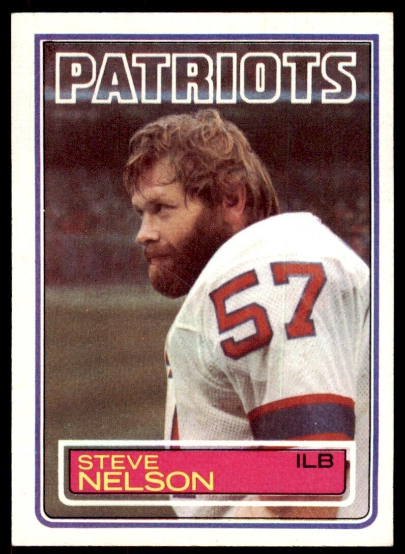 1983 Topps~ Steve Nelson* New England Patriots #335