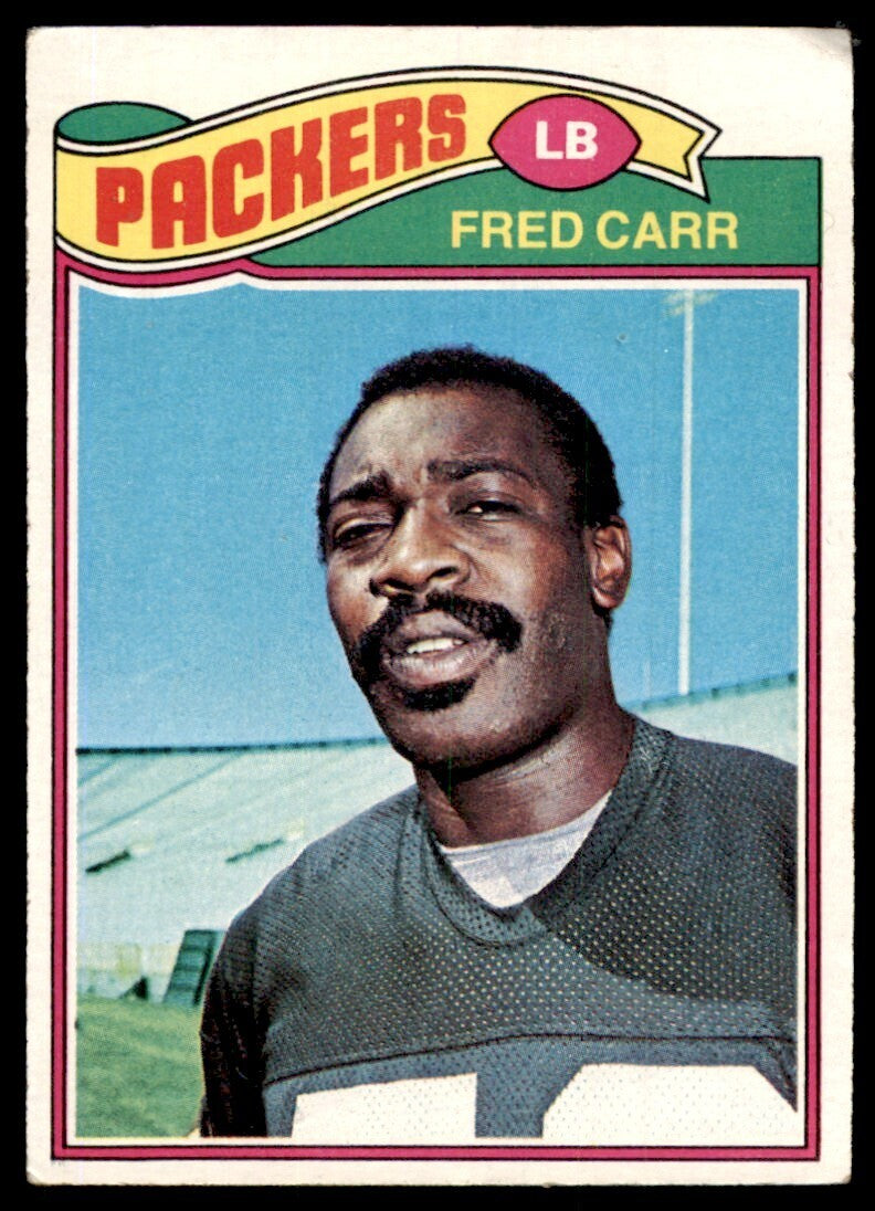 1977 Topps Football Card Fred Carr Green Bay Packers #133